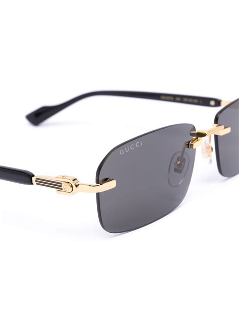 gucci sunglasses half frame|unisex Gucci glasses.